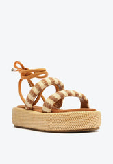 SANDÁLIA PAPETE TECIDO MARROM S 21548 0001 0002 SCHUTZ - Vintedoisk